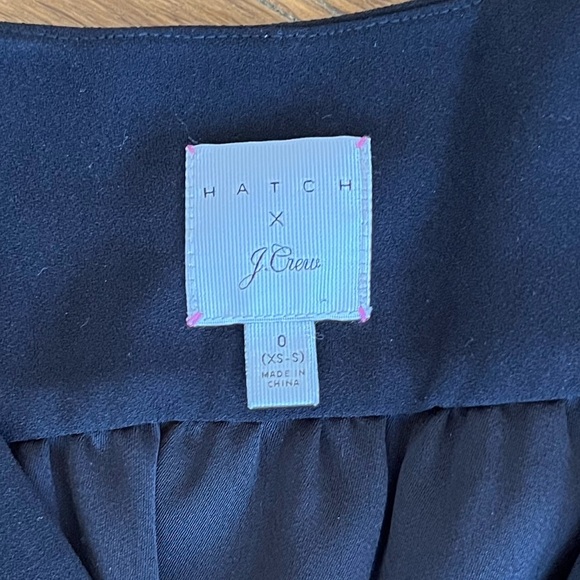 Hatch x J.Crew Black V-Neck Long Sleeve Maternity Romper | size XS/S/0 - Picture 3 of 4